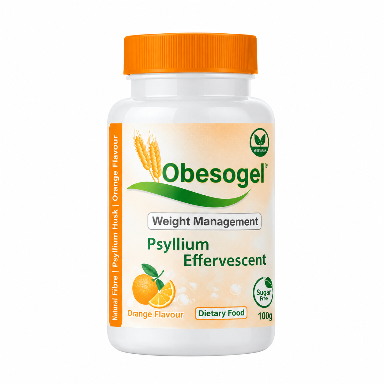 Obesogel - Psyllium Effervescent - Orange